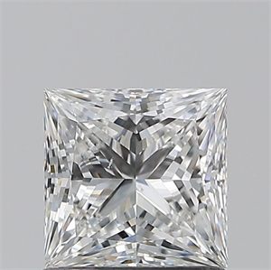 Foto Diamante Natural 1.01 quilates, Princesa , Color E, claridad SI1 y certificado GIA de
