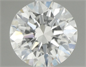 Natural Diamond 0.71 Carats, Round with Excellent Cut, F Color, IF Clarity and Certified by GIA