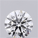 Lab Grown Diamond 0.81 Carats, Round with Ideal Cut, D Color, IF Clarity and Certified by IGI