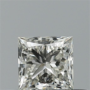 Picture of Natural Diamond 0.40 Carats, Princess with  Cut, J Color, IF Clarity and Certified by GIA