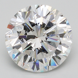 Foto Diamante redondo de 4,54 quilates con talla muy buena, color D, claridad VS2 mejorada de