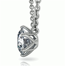 Picture of Six Prongs Tulip Solitaire Pendant for Round diamonds