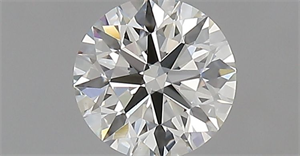 Picture of Natural Diamond 0.54 Carats, Round with Excellent Cut, H Color, VVS2 Clarity and Certified by IGI