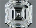 Natural Diamond 1.00 Carats, Asscher with  Cut, H Color, VVS2 Clarity and Certified by IGI