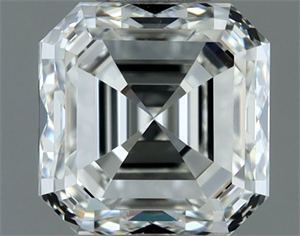 Picture of Natural Diamond 1.00 Carats, Asscher with  Cut, H Color, VVS2 Clarity and Certified by IGI