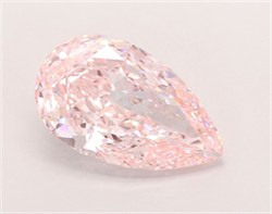 Picture of Lab Grown Diamond 13.68 Carats, Pear with  Cut, Fancy Intense Pink Color, VVS2 Clarity and Certified by IGI