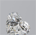 Natural Diamond 0.50 Carats, Heart with  Cut, I Color, VS2 Clarity and Certified by GIA