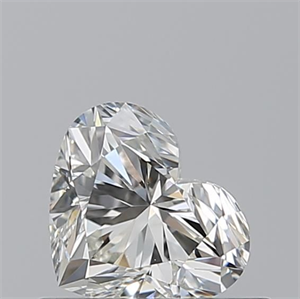 Picture of Natural Diamond 0.50 Carats, Heart with  Cut, I Color, VS2 Clarity and Certified by GIA