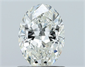Natural Diamond 0.93 Carats, Oval with  Cut, I Color, IF Clarity and Certified by GIA