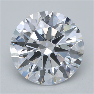 Picture of Lab Grown Diamond 5.73 Carats, Round with Ideal Cut, E Color, VVS2 Clarity and Certified by IGI