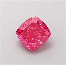 Picture of Lab Grown Diamond 1.77 Carats, CUSHION MODIFIED with  Cut, Fancy Vivid Pink Color, VS1 Clarity and Certified by IGI