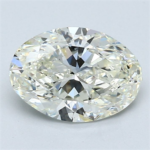 Picture of Natural Diamond 1.50 Carats, Oval with  Cut, K Color, SI1 Clarity and Certified by GIA