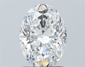 Picture of Natural Diamond 1.50 Carats, Oval with  Cut, E Color, VS1 Clarity and Certified by GIA