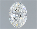 Natural Diamond 0.70 Carats, Oval with  Cut, F Color, VVS2 Clarity and Certified by GIA