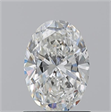 Natural Diamond 1.01 Carats, Oval with  Cut, G Color, SI1 Clarity and Certified by GIA