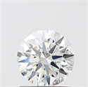 Lab Grown Diamond 1.02 Carats, Round with Ideal Cut, D Color, VS1 Clarity and Certified by IGI