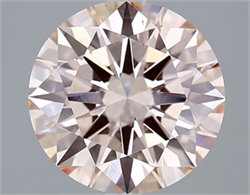 Picture of Lab Grown Diamond 4.01 Carats, Round with Excellent Cut, Fancy Pink Color, VS2 Clarity and Certified by IGI