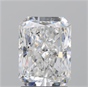 Natural Diamond 2.20 Carats, Radiant with  Cut, E Color, SI1 Clarity and Certified by GIA