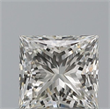 Diamante Natural 0.54 quilates, Princesa , Color H, claridad VVS1 y certificado IGI
