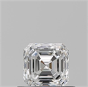 Natural Diamond 0.50 Carats, Asscher with  Cut, E Color, VVS1 Clarity and Certified by GIA