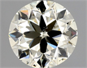 Natural Diamond 0.90 Carats, Round with Very Good Cut, N Color, SI1 Clarity and Certified by GIA