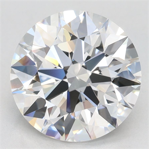 Picture of Lab Grown Diamond 3.06 Carats, Round with Ideal Cut, D Color, IF Clarity and Certified by IGI