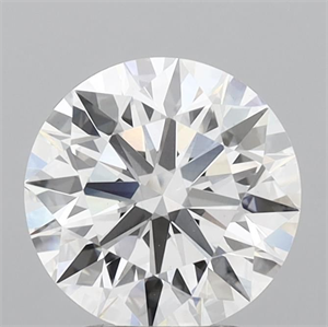 Picture of Lab Grown Diamond 2.92 Carats, Round with Ideal Cut, D Color, VS1 Clarity and Certified by IGI