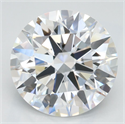 Lab Grown Diamond 3.21 Carats, Round with Ideal Cut, D Color, VVS1 Clarity and Certified by IGI