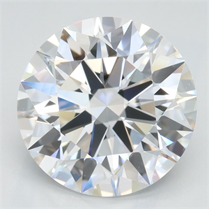 Picture of Lab Grown Diamond 3.21 Carats, Round with Ideal Cut, D Color, VVS1 Clarity and Certified by IGI