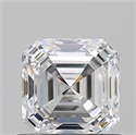 Natural Diamond 0.92 Carats, Asscher with  Cut, E Color, VS2 Clarity and Certified by GIA