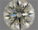 Natural Diamond 0.91 Carats, Round with Excellent Cut, M Color, VVS2 Clarity and Certified by IGI