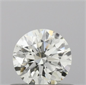 Natural Diamond 0.44 Carats, Round with Excellent Cut, K Color, SI1 Clarity and Certified by GIA
