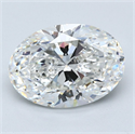 Diamante Natural 3.02 quilates, Ovalado , Color F, claridad VS1 y certificado GIA