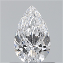 Natural Diamond 0.51 Carats, Pear with  Cut, D Color, VVS1 Clarity and Certified by GIA