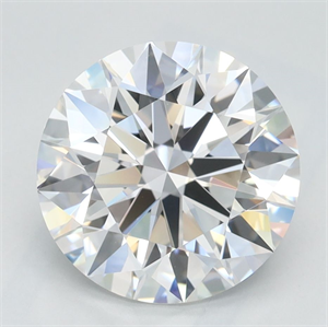 Picture of Lab Grown Diamond 2.62 Carats, Round with Ideal Cut, D Color, IF Clarity and Certified by IGI