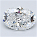 Diamante Natural 3.01 quilates, Ovalado , Color E, claridad VS1 y certificado GIA
