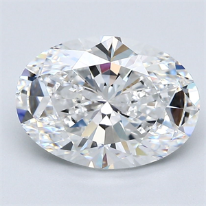 Foto Diamante Natural 3.01 quilates, Ovalado , Color E, claridad VS1 y certificado GIA de