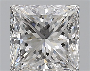 Picture of Natural Diamond 0.81 Carats, Princess with  Cut, E Color, VS1 Clarity and Certified by GIA