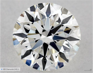 Foto Diamante Natural 0.56 quilates, Redondo , Color H, claridad VVS2 y certificado GIA de