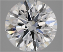 Natural Diamond 2.50 Carats, Round with Excellent Cut, D Color, SI1 Clarity and Certified by GIA