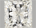 Natural Diamond 1.57 Carats, Princess with  Cut, I Color, IF Clarity and Certified by IGI