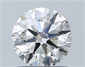 Diamante Natural 0.90 quilates, Redondo , Color H, claridad VS2 y certificado GIA