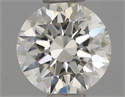 Natural Diamond 0.52 Carats, Round with Excellent Cut, J Color, VS2 Clarity and Certified by IGI