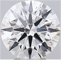Del inventario de diamantes de laboratorio, 4.07 quilates, Redondo , Color D, claridad VVS2 y certificado GIA
