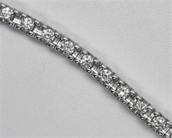 Picture of 3 carat natural diamonds G VS2  Very-Good Cut Heavy Solid Gold Tennis Bracelet 