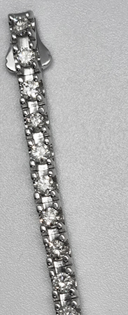 3 carat natural diamonds G VS2  Very-Good Cut Heavy Solid Gold Tennis Bracelet 