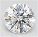 Lab Grown Diamond 2.45 Carats, Round with Ideal Cut, D Color, IF Clarity and Certified by IGI