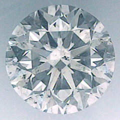 Foto Diamante natural redondo de 0,80 quilates con talla ideal, color D, claridad SI1 y certificado por CGL de