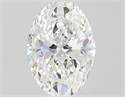 Natural Diamond 0.83 Carats, Oval with  Cut, G Color, VS2 Clarity and Certified by GIA