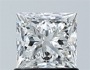 Picture of Natural Diamond 1.01 Carats, Princess with  Cut, G Color, VS1 Clarity and Certified by GIA